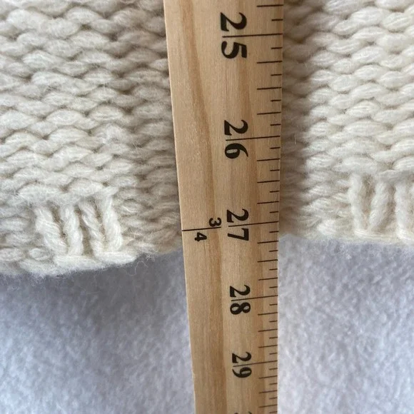 Sundance Cream Cardigan Size XL Lambswool Blend dry clean only - Picture 5 of 6